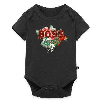 Boss Lady - Baby Premium short-sleeve bodysuit - black - Front