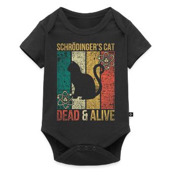 Physics experiment Schrödinger's cat - Baby Premium short-sleeve bodysuit - black - Front