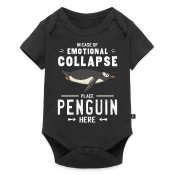 Place Penguin Here Zoo Antarctica Penguin Lover - Baby Premium short-sleeve bodysuit - black - Front