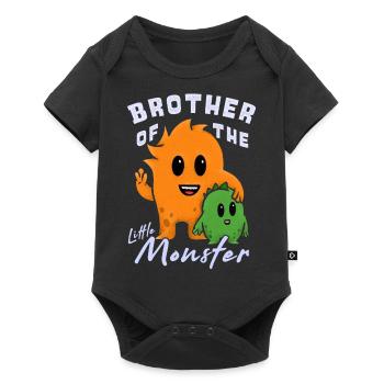 Funny Birthday Family T-Shirts Brother Of The - Baby Premium short-sleeve bodysuit - black - Front