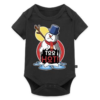 Too hot ver.2 - Baby Premium short-sleeve bodysuit - black - Front
