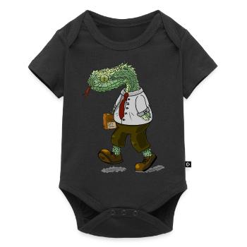 Tête de serpent - Body à manches courtes Premium Bébé - noir - Devant