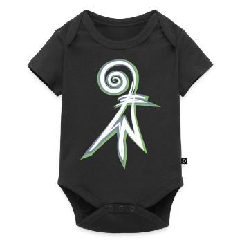 baslerstab Basel - Baby Premium Kurzarmbody - Schwarz - Vorne
