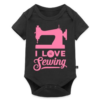 I Love Sewing Seamstress Seamstress - Baby Premium short-sleeve bodysuit - black - Front