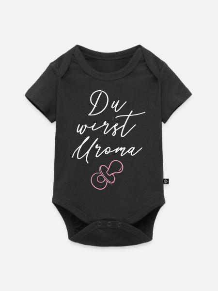 Du wirst Uroma! - Baby Premium Kurzarmbody - Schwarz