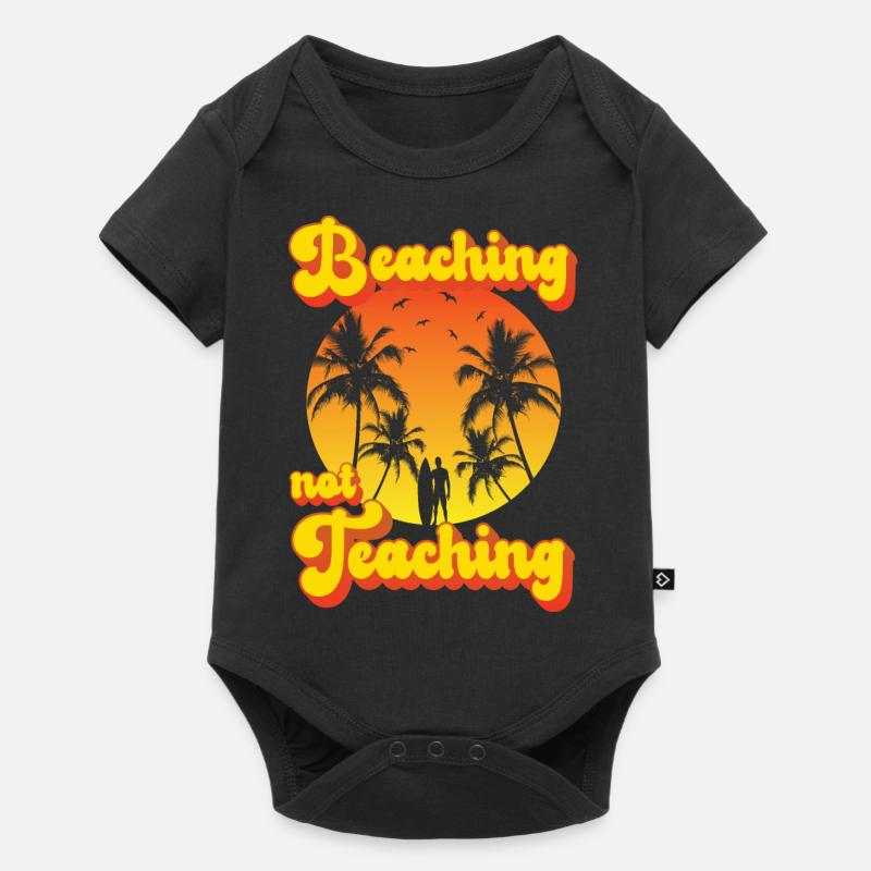 Beaching not Teaching - Baby Premium Kurzarmbody - Schwarz