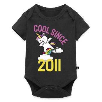 Cool depuis 2011 Dabbing chat 11ème anniversaire - Body à manches courtes Premium Bébé - noir - Devant