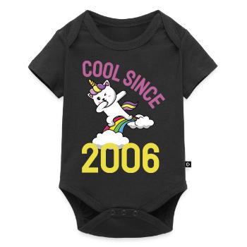 Cool depuis 2006 Dabbing chat 16ème anniversaire - Body à manches courtes Premium Bébé - noir - Devant