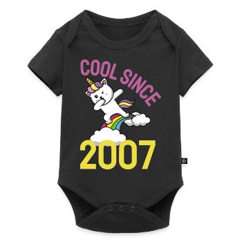 Cool depuis 2007 Dabbing chat 15ème anniversaire - Body à manches courtes Premium Bébé - noir - Devant