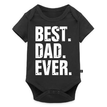 Papa Best Father's Day - Baby Premium short-sleeve bodysuit - black - Front