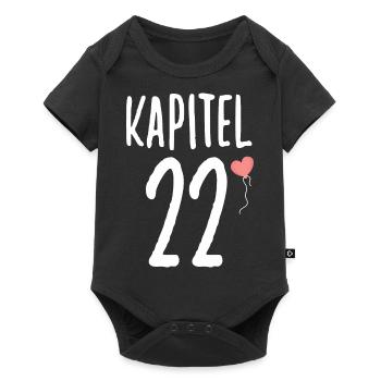 Geburtstagsgeschenk für Frauen Herz 22 Geburtstag - Baby Premium Kurzarmbody - Schwarz - Vorne