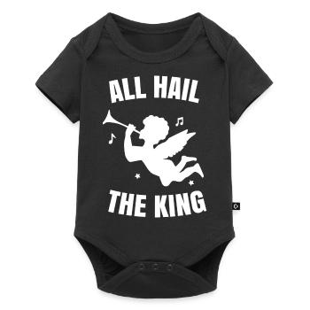 All hail the king - Baby Premium short-sleeve bodysuit - black - Front