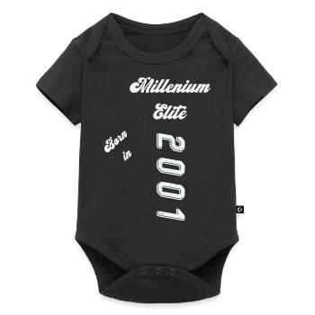 2001 - Baby Premium Kurzarmbody - Schwarz - Vorne