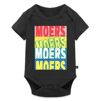 Moers Germany City Font Skyline - Baby Premium short-sleeve bodysuit - black - Front