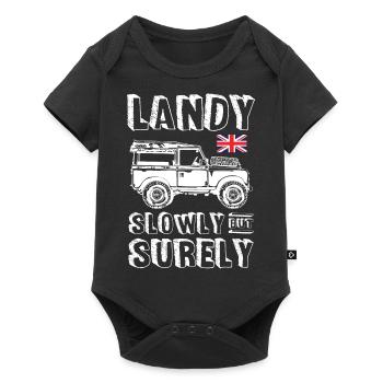 Landy lentement mais sûrement - Body à manches courtes Premium Bébé - noir - Devant