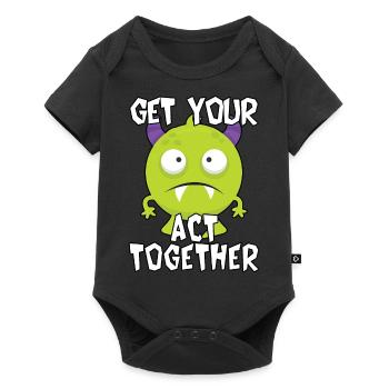 Get Your Act Together - Baby Premium short-sleeve bodysuit - black - Front
