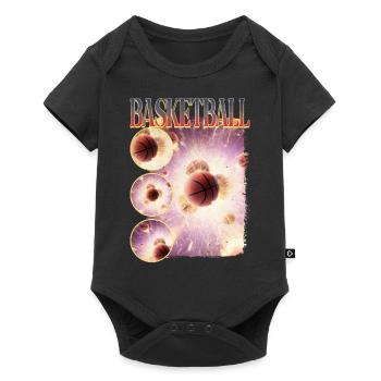 Basketteur Basketteur Dunking Sport Vintage - Body à manches courtes Premium Bébé - noir - Devant