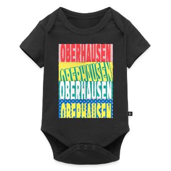 Oberhausen Germany City Font Skyline - Baby Premium short-sleeve bodysuit - black - Front