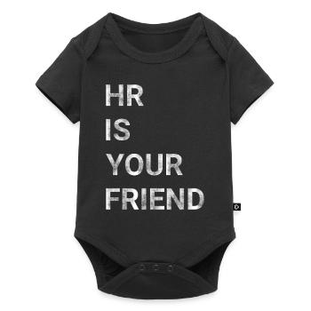 HR is Your friend - Baby Premium short-sleeve bodysuit - black - Front