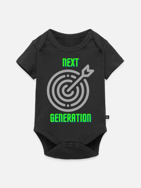 Next Darts Generation - Baby Premium Kurzarmbody - Schwarz
