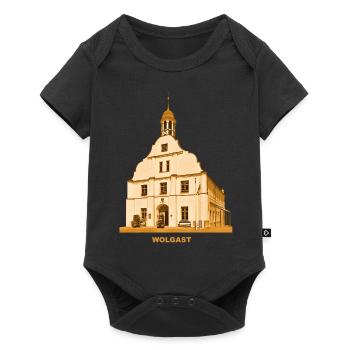 Hôtel de ville de Wolgast Mer Baltique Mecklembourg-Poméranie-Occidentale - Body à manches courtes Premium Bébé - noir - Devant