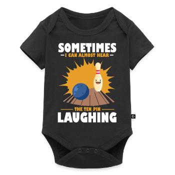 Sometimes I can almost hear the ten pin laughing - Baby Premium short-sleeve bodysuit - black - Front