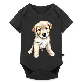Golden Retriever Dog Puppy Dog Owner Dogs - Baby Premium short-sleeve bodysuit - black - Front