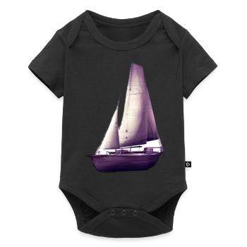 Voilier Voilier Voilier Voilier Marin - Body à manches courtes Premium Bébé - noir - Devant