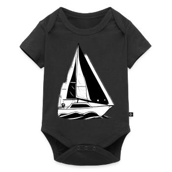 Sailing Ship Sailing Sailing Sailing Sailing Boat - Baby Premium short-sleeve bodysuit - black - Front
