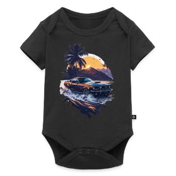 Classic sports car - Baby Premium short-sleeve bodysuit - black - Front