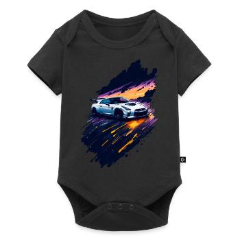Sports car - Baby Premium short-sleeve bodysuit - black - Front