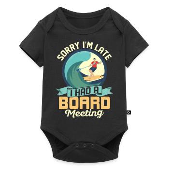 Sorry I'm Late I Had A Board Meeting Stand Up Padd - Baby Premium short-sleeve bodysuit - black - Front