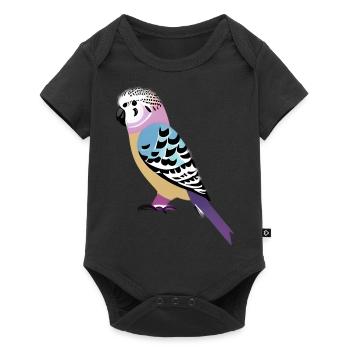 Budgie Bird Cockatiel Bird Owner - Baby Premium short-sleeve bodysuit - black - Front