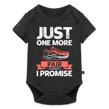 Funny One More Pair I Promise - Sport Sneakers - Baby Premium short-sleeve bodysuit - black - Front