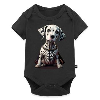 Halloween Dalmatian - Baby Premium short-sleeve bodysuit - black - Front
