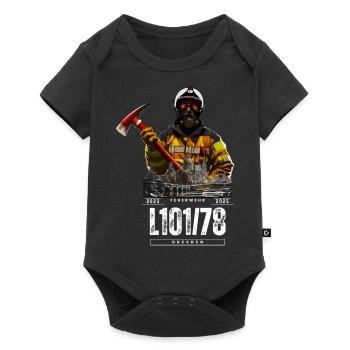 Motiv (einseitig) Version Dresden - Baby Premium Kurzarmbody - Schwarz - Vorne