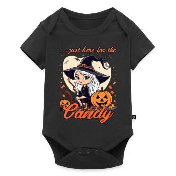 Little Halloween Witch - Baby Premium short-sleeve bodysuit - black - Front