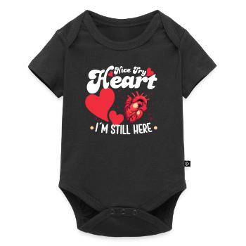 Healthy Heartbeat February Heart Awareness - Baby Premium short-sleeve bodysuit - black - Front