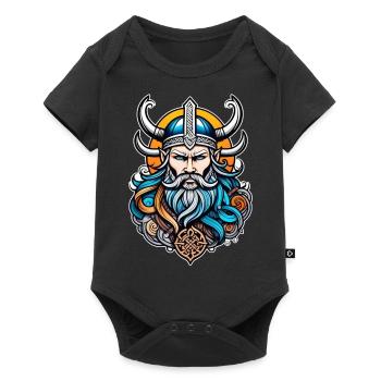 Viking Odin Thor Valhalla - Baby Premium short-sleeve bodysuit - black - Front