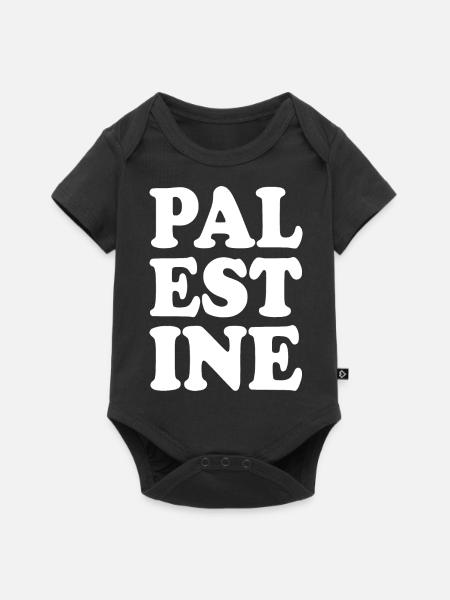 Palästina - Baby Premium Kurzarmbody - Schwarz