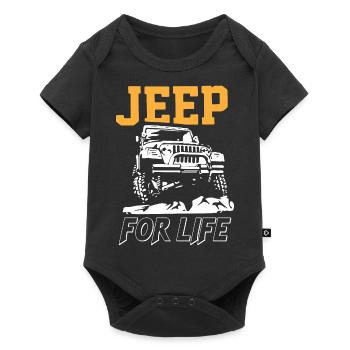 Plans avec Jeeps - Body à manches courtes Premium Bébé - noir - Devant