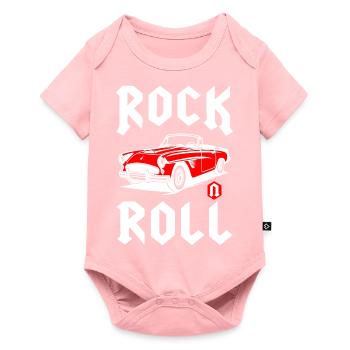 Voiture classique Rock And Roll - Body à manches courtes Premium Bébé - rose - Devant