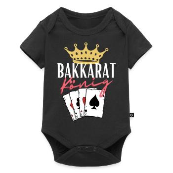 Roi du Baccarat - Body à manches courtes Premium Bébé - noir - Devant