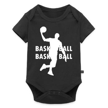 Basketball - Baby Premium short-sleeve bodysuit - black - Front