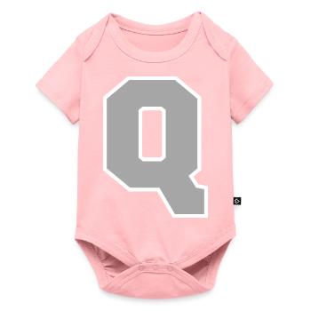 Lettre q sport - Body à manches courtes Premium Bébé - rose - Devant