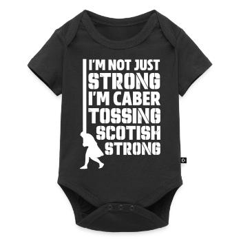 I'm Not Just Strong I'm Caber Tossing Scottish - Baby Premium short-sleeve bodysuit - black - Front