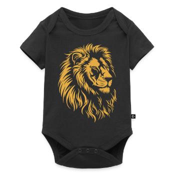 Lion Wildcat King Africa Cat Big Five - Body à manches courtes Premium Bébé - noir - Devant