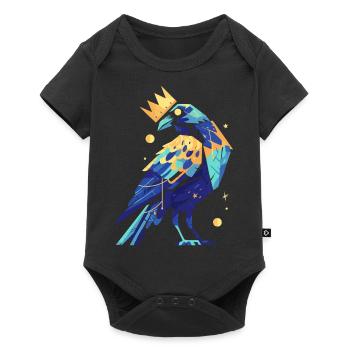 Fabulous Raven - Baby Premium Kurzarmbody - Schwarz - Vorne