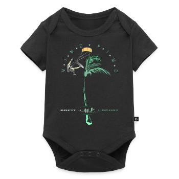 Windkind Surfers - Baby Premium short-sleeve bodysuit - black - Front