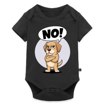 Labrador Retriever saying "No! - Baby Premium short-sleeve bodysuit - black - Front